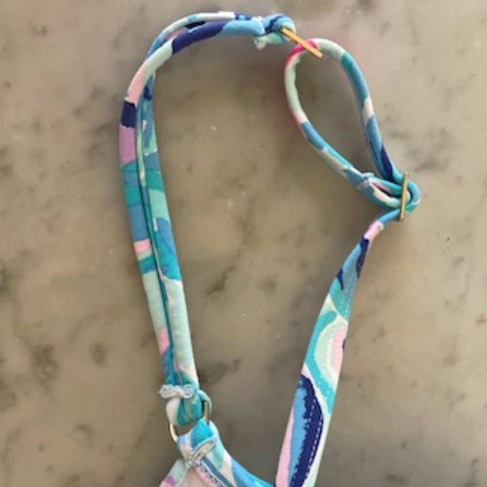 LILLY PULITZER Blossom Bikini Bra Underwear Top RN 15101 Turquoise Pink - Picture 13 of 13